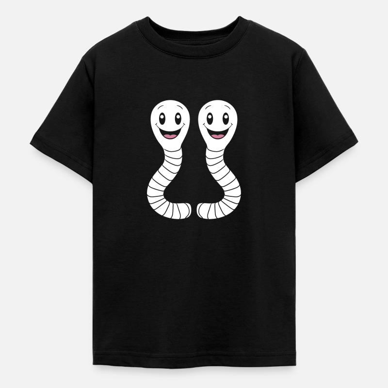 vers de terre - T-shirt Ado - noir
