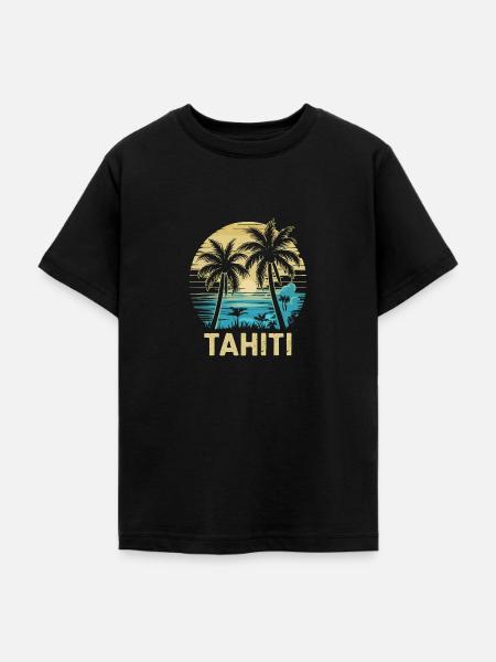 Tahiti Französisch-Polynesien - Teenager T-Shirt - Schwarz