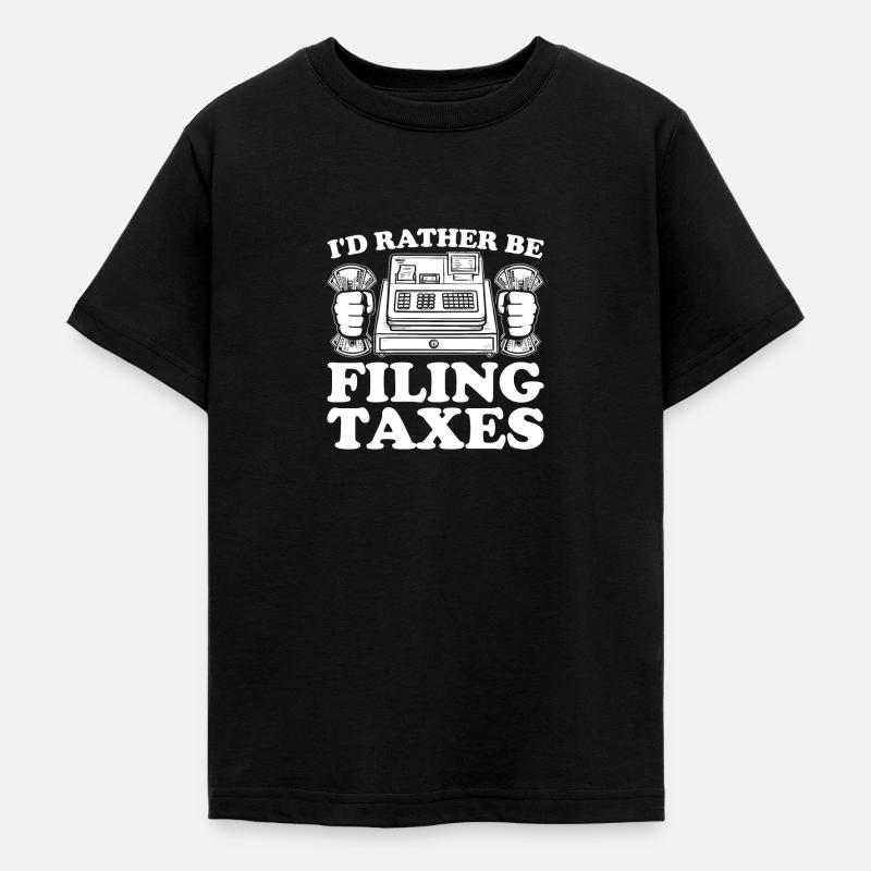 Comptabilité Comptable Financier Profession de comptable - T-shirt Ado - noir