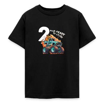 2. Geburtstag Boy Monster Truck - 2 Jahre alt & - Teenager T-Shirt - Schwarz - Vorne - AI Model Teenager Male light (155cm)