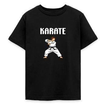 karate - T-shirt Ado - noir - Devant - AI Model Teenager Male light (155cm)