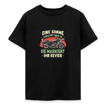 Simson DDR Moped Simson fan s51 ddr - Teenager T-Shirt - Schwarz - Vorne - AI Model Teenager Male light (155cm)