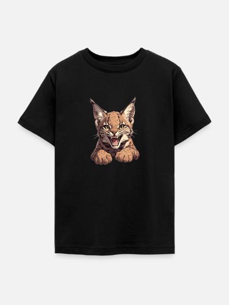 Bobcats Rotluchse Rotluchs Luchs - Teenager T-Shirt - Schwarz