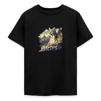 Bobcats Rotluchse Rotluchs Luchs - Teenager T-Shirt - Schwarz - Vorne - AI Model Teenager Male light (155cm)