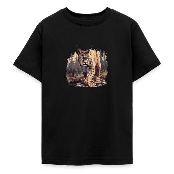 Bobcats Rotluchse Rotluchs Luchs - Teenager T-Shirt - Schwarz - Vorne - AI Model Teenager Male light (155cm)