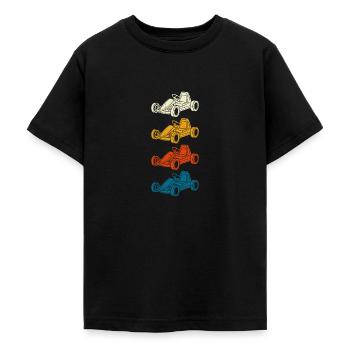 Go Kart Kartfahrer Go Kartrennen - Teenager T-Shirt - Schwarz - Vorne - AI Model Teenager Male light (155cm)