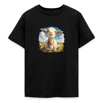 Ziegen Ziege - Teenager T-Shirt - Schwarz - Vorne - AI Model Teenager Male light (155cm)
