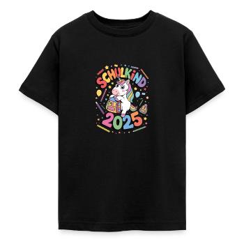 Schulkind 2025 Einschulung Schulanfang - Teenager T-Shirt - Schwarz - Vorne - AI Model Teenager Male light (155cm)