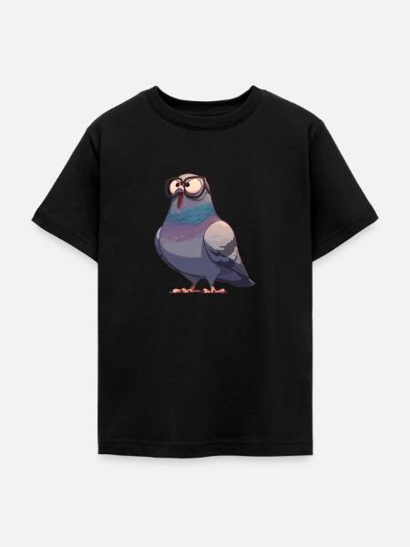 Tauben Taube - Teenager T-Shirt - Schwarz
