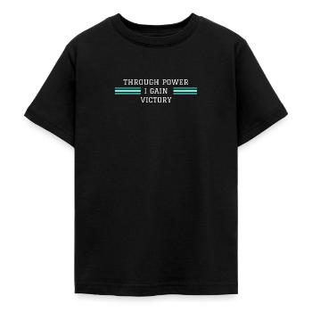 Victory - Teenager T-Shirt - Schwarz - Vorne - AI Model Teenager Male light (155cm)