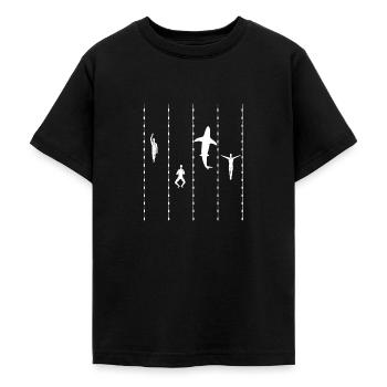 Schwimmen Schwimmer Schwimmbad Meer See Gaschenk - Teenager T-Shirt - Schwarz - Vorne - AI Model Teenager Male light (155cm)
