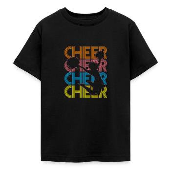 Cheerleading Pompoms - Teenager T-Shirt - Schwarz - Vorne - AI Model Teenager Male light (155cm)