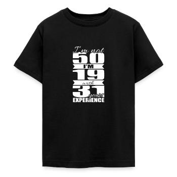 Anniversaire 50 ans - T-shirt Ado - noir - Devant - AI Model Teenager Male light (155cm)