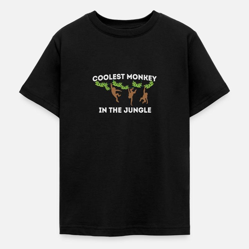 Singe cool Singe - T-shirt Ado - noir