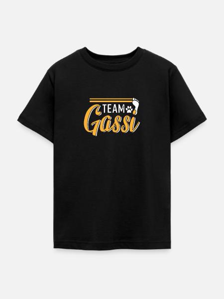 Team Gassi - Teenager T-Shirt - Schwarz