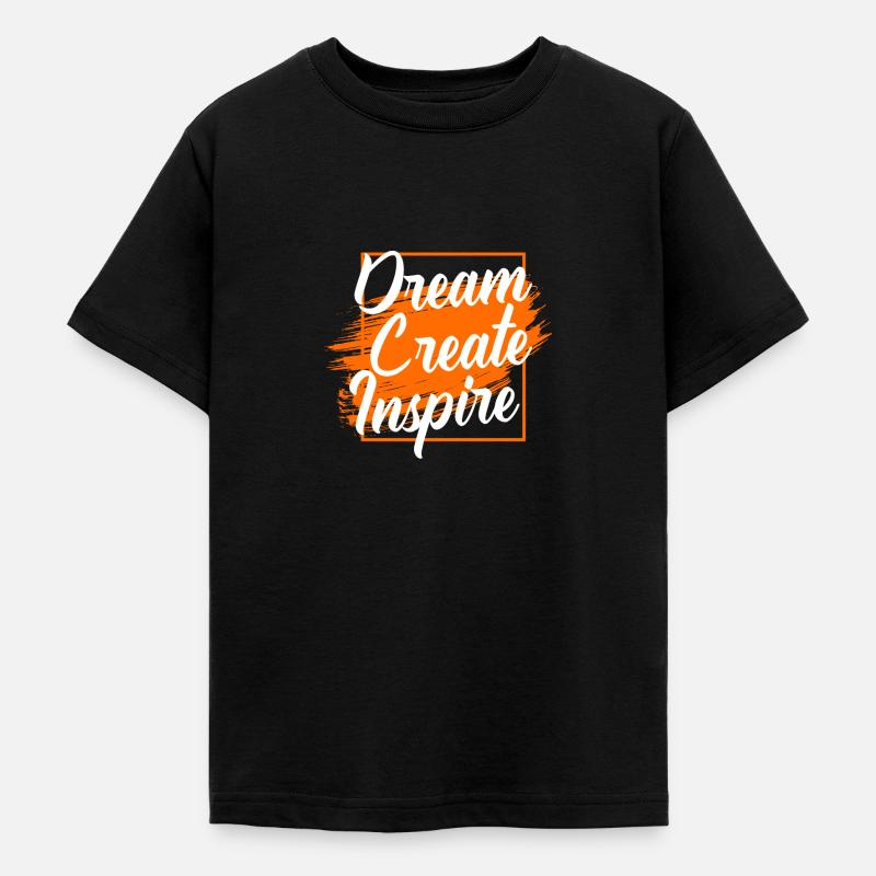 Dream Create Inspire - T-shirt Ado - noir