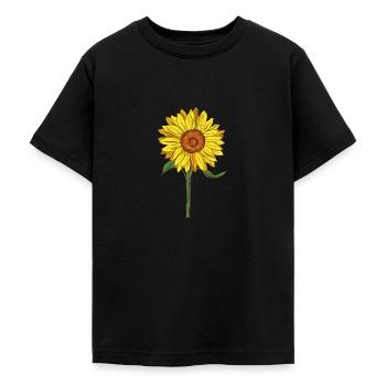 Sonnenblume Sonnenblume Sonnenblume Geschenk - Teenager T-Shirt - Schwarz - Vorne - AI Model Teenager Male light (155cm)