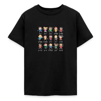Math dance math class shirt - Teenage T-Shirt - black - Front - AI Model Teenager Male light (155cm)