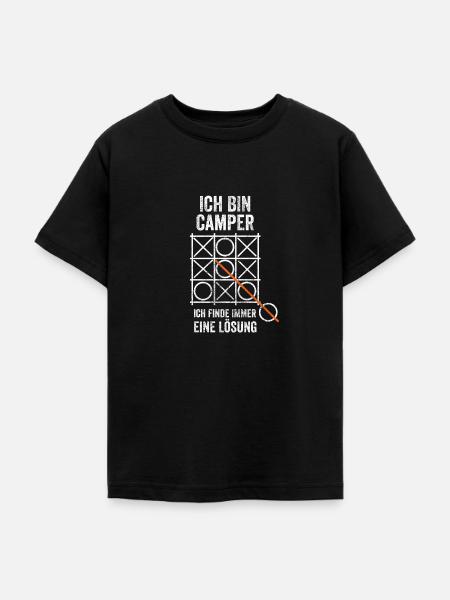 Camper Campingurlaub Camping Campen - Teenager T-Shirt - Schwarz
