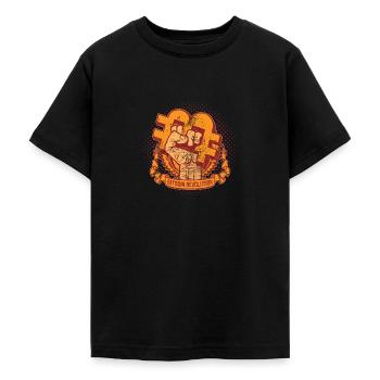 Bitcoin Revolution - Teenager T-Shirt - Schwarz - Vorne - AI Model Teenager Male light (155cm)