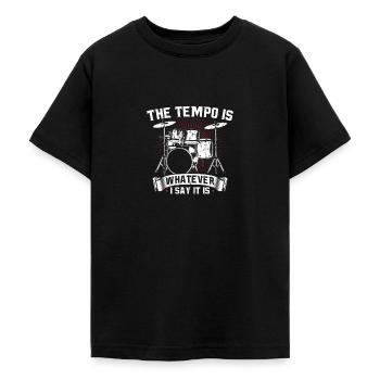 Drummer - Teenager T-Shirt - Schwarz - Vorne - AI Model Teenager Male light (155cm)