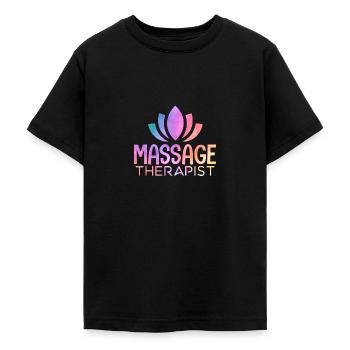 Massage Therapist - Teenager T-Shirt - Schwarz - Vorne - AI Model Teenager Male light (155cm)