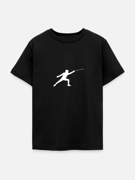 Fechter - Geschenkidee - Teenager T-Shirt - Schwarz