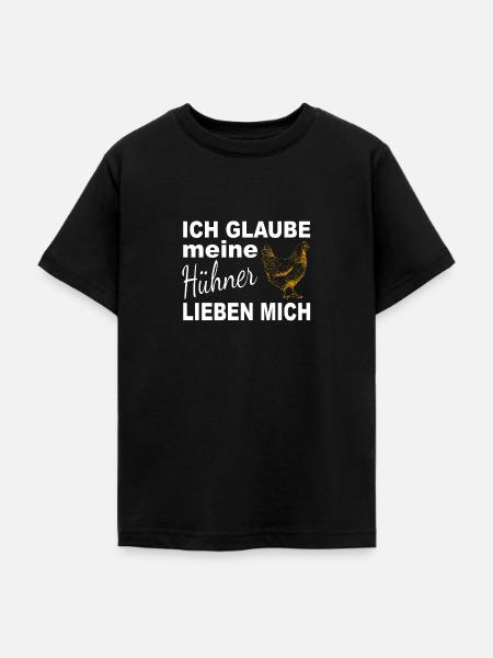 Huhn Bauernhof Geschenkidee - Teenager T-Shirt - Schwarz