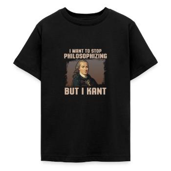 Funny Philosophie Immanuel Kant Internet Meme - Teenager T-Shirt - Schwarz - Vorne - AI Model Teenager Male light (155cm)