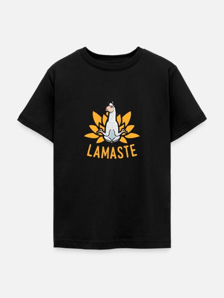 Lamaste Lama - Teenager T-Shirt - Schwarz