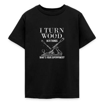 Tourneurs Drechselbank Drechsel - T-shirt Ado - noir - Devant - AI Model Teenager Male light (155cm)