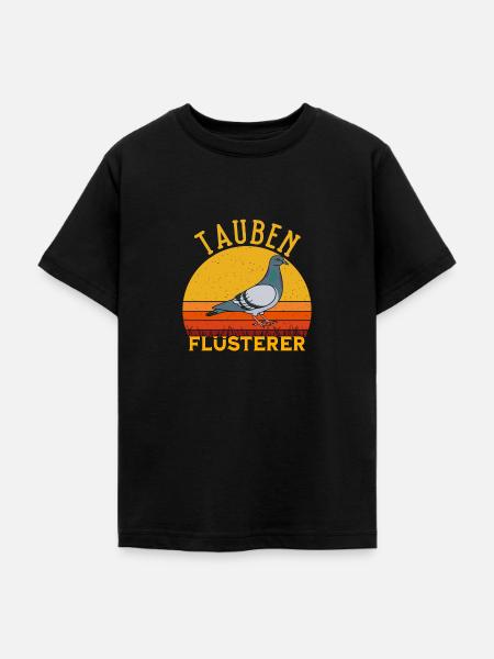 Tauben Flüsterer - Teenager T-Shirt - Schwarz