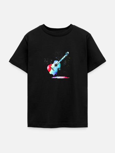 Gitarre - Teenager T-Shirt - Schwarz