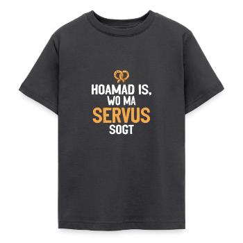 Bavière Bayerische Kultur Servus Bayerisch Cadeau - T-shirt Ado - charbon - Devant - AI Model Teenager Male light (155cm)