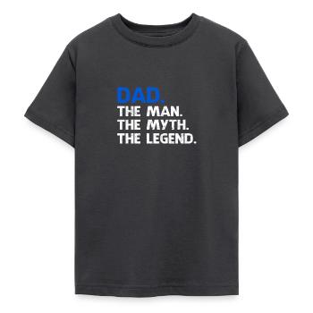 Fête des pères - T-shirt Ado - charbon - Devant - AI Model Teenager Male light (155cm)