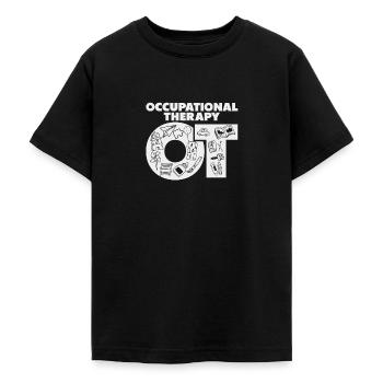 Occupational Therapist Kids Health-Care Worker - Teenage T-Shirt - black - Front - AI Model Teenager Male light (155cm)