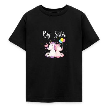 Big Sister Unicorn - T-shirt Ado - noir - Devant - AI Model Teenager Male light (155cm)