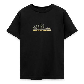 Beamter auf Lebenszeit Beamten Geschenk Faultier - Teenager T-Shirt - Schwarz - Vorne - AI Model Teenager Male light (155cm)