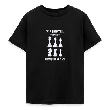 Schach Verschwörung Verschwörungstheoretiker - Teenager T-Shirt - Schwarz - Vorne - AI Model Teenager Male light (155cm)