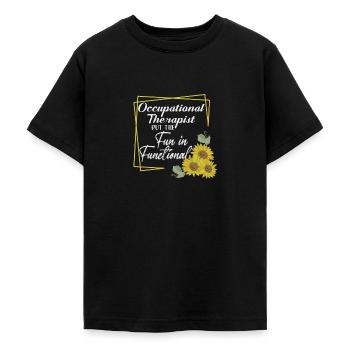 Occupational Therapist Kids Health-Care Worker - Teenage T-Shirt - black - Front - AI Model Teenager Male light (155cm)