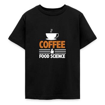 Science du café et de l’alimentation Science de l’alimentation Lebensmittel - T-shirt Ado - noir - Devant - AI Model Teenager Male light (155cm)