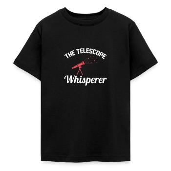Le télescope Whisperer Asteroid Astronomy - T-shirt Ado - noir - Devant - AI Model Teenager Male light (155cm)