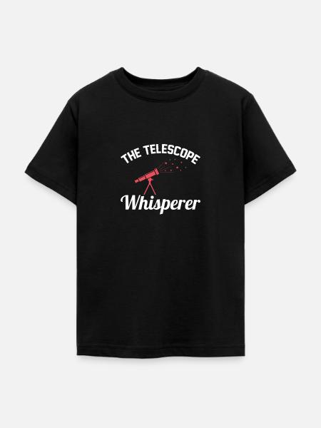 The Telescope Whisperer Asteroid Astronomie - Teenager T-Shirt - Schwarz