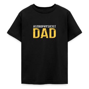 Astrophysicist Dad Astronauten Kosmologie - Teenager T-Shirt - Schwarz - Vorne - AI Model Teenager Male light (155cm)