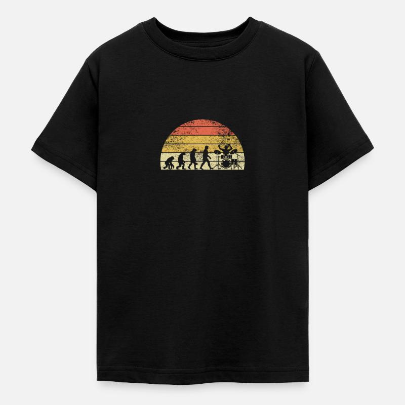 Batteur Evolution Sunset Schlagzeuger - T-shirt Ado - noir