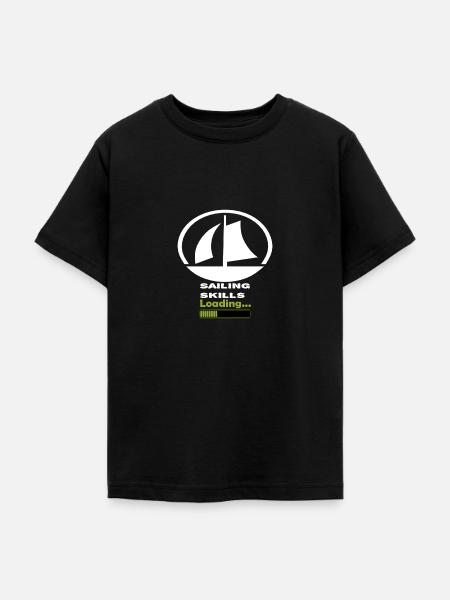 Segler Skills Segelboot - Teenager T-Shirt - Schwarz