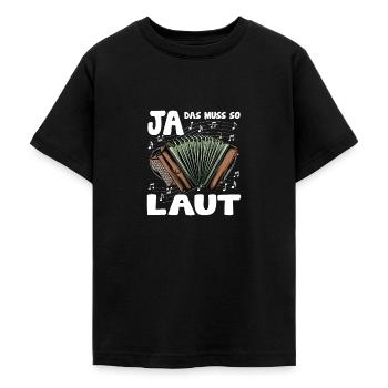 Quetschn Steirische Harmonika Volksmusik - Teenager T-Shirt - Schwarz - Vorne - AI Model Teenager Male light (155cm)