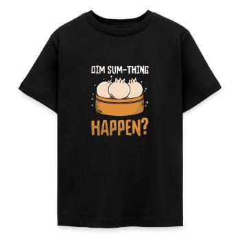 Dim Sums Cuisine asiatique Foodie - T-shirt Ado - noir - Devant - AI Model Teenager Male light (155cm)