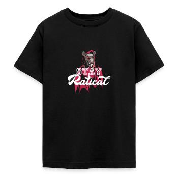 Rat Ratical Rodent Rat Owners Pet - Teenager T-Shirt - Schwarz - Vorne - AI Model Teenager Male light (155cm)