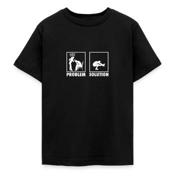 Figure Skating Figure Skaters Statement Problem - Teenager T-Shirt - Schwarz - Vorne - AI Model Teenager Male light (155cm)